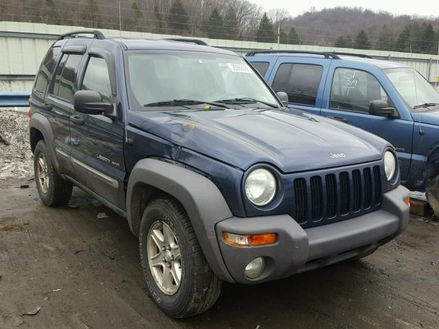 1J4GL48K63W516796 - 2003 JEEP LIBERTY SP BLUE photo 1