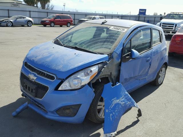 KL8CB6S91DC536930 - 2013 CHEVROLET SPARK LS BLUE photo 2