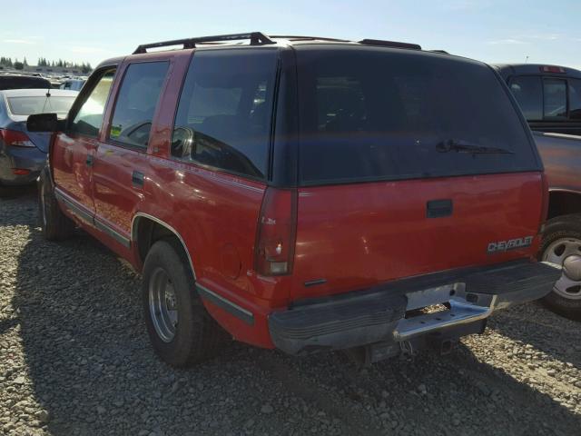 1GNEC13K8SJ374781 - 1995 CHEVROLET TAHOE C150 RED photo 3