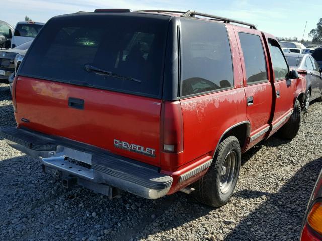 1GNEC13K8SJ374781 - 1995 CHEVROLET TAHOE C150 RED photo 4