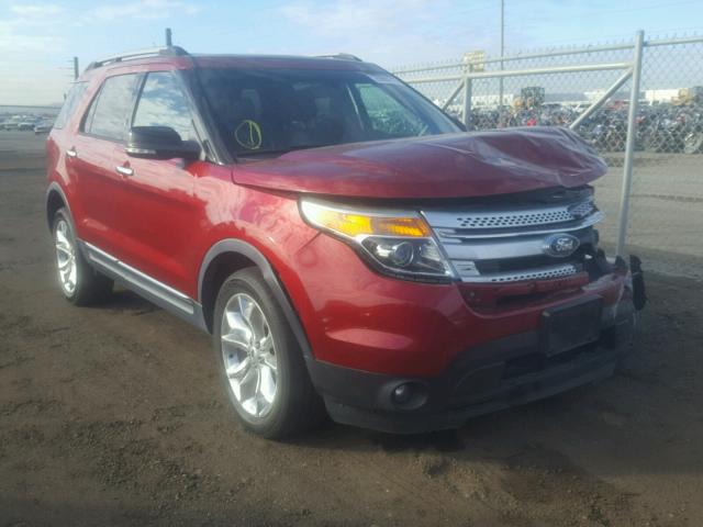 1FM5K8D84DGB20441 - 2013 FORD EXPLORER X RED photo 1