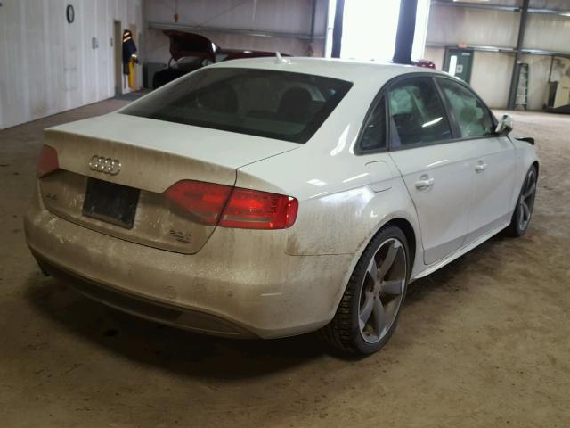 WAUKFAFL4CA067470 - 2012 AUDI A4 PRESTIG WHITE photo 4