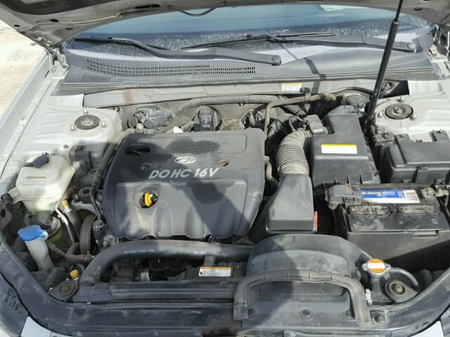 5NPET46C68H398237 - 2008 HYUNDAI SONATA GLS SILVER photo 7