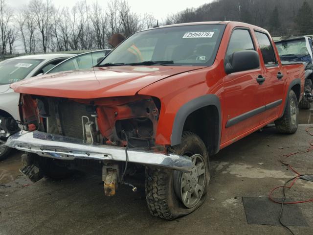 1GCDT33E988182683 - 2008 CHEVROLET COLORADO L ORANGE photo 2