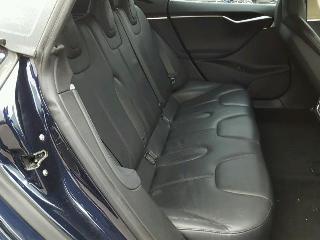 5YJSA1CN0DFP27990 - 2013 TESLA MODEL S BLUE photo 6