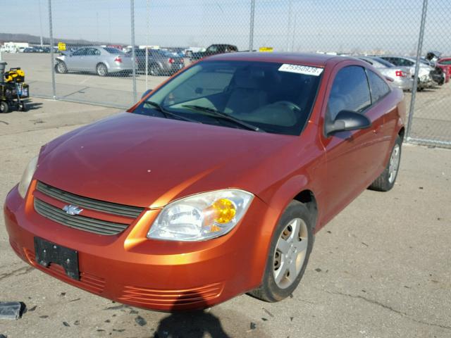 1G1AK15F067683666 - 2006 CHEVROLET COBALT LS ORANGE photo 2