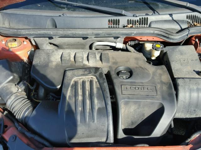 1G1AK15F067683666 - 2006 CHEVROLET COBALT LS ORANGE photo 7