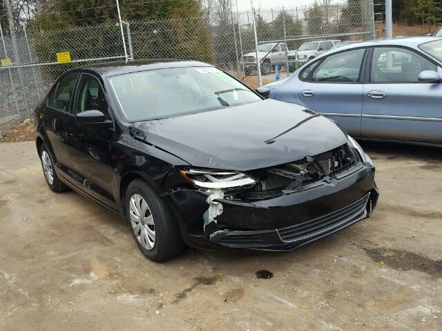 3VW2K7AJ0FM284252 - 2015 VOLKSWAGEN JETTA BASE BLACK photo 1