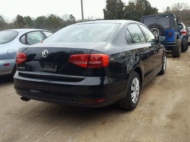 3VW2K7AJ0FM284252 - 2015 VOLKSWAGEN JETTA BASE 黑色 照片 4