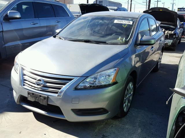 3N1AB7APXDL657466 - 2013 NISSAN SENTRA S GRAY photo 2