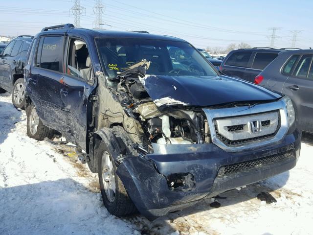 5FNYF4H43AB026935 - 2010 HONDA PILOT EX BLUE photo 1