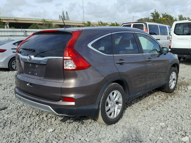 2HKRM3H79FH524032 - 2015 HONDA CR-V EXL GRAY photo 4