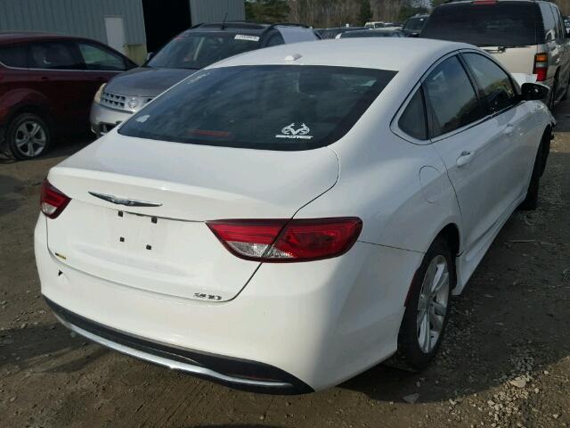 1C3CCCAB6FN666592 - 2015 CHRYSLER 200 LIMITE WHITE photo 4