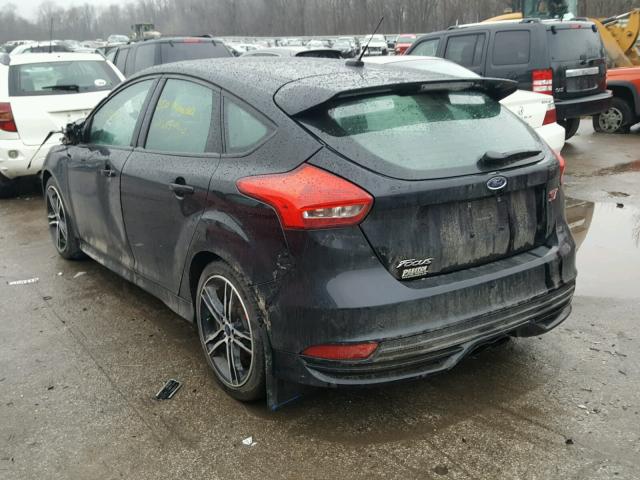 1FADP3L97HL253017 - 2017 FORD FOCUS ST BLACK photo 3