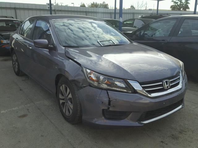 1HGCR2F31EA165123 - 2014 HONDA ACCORD LX GRAY photo 1