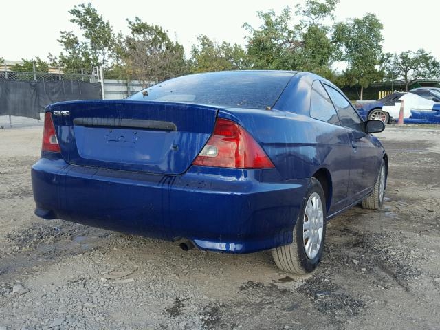 1HGEM22545L018510 - 2005 HONDA CIVIC LX BLUE photo 4