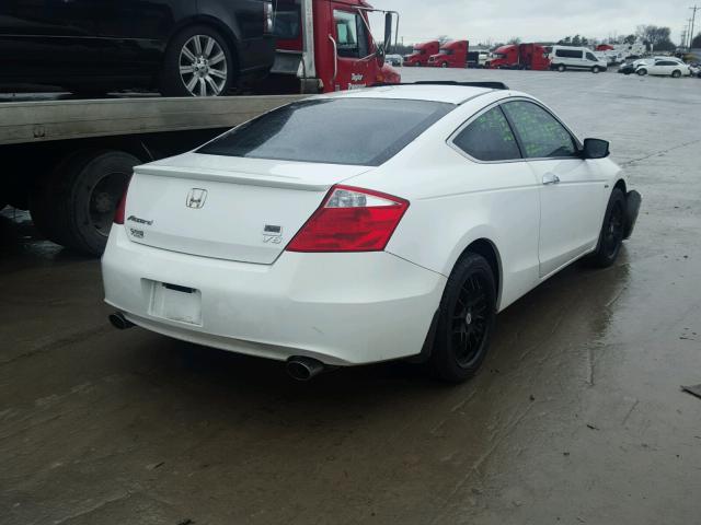 1HGCS22808A007060 - 2008 HONDA ACCORD EXL WHITE photo 4