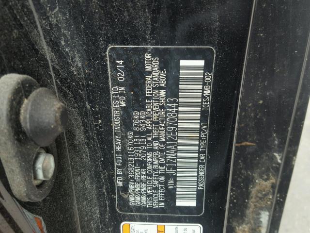 JF1ZNAA12E9708443 - 2014 TOYOTA SCION FR-S შავი ფოტო 10