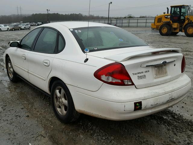 1FAFP55U21A222927 - 2001 FORD TAURUS SES WHITE photo 3