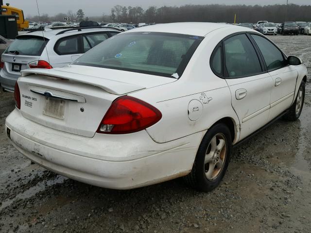 1FAFP55U21A222927 - 2001 FORD TAURUS SES WHITE photo 4