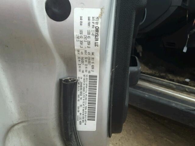 1J8HH48K98C158526 - 2008 JEEP COMMANDER SILVER photo 10