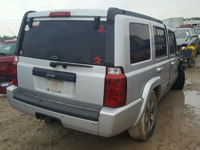 1J8HH48K98C158526 - 2008 JEEP COMMANDER SILVER photo 4