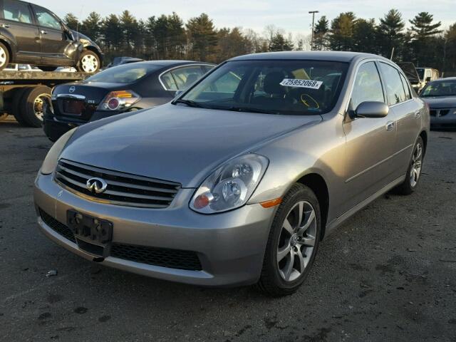 JNKCV51F55M312652 - 2005 INFINITI G35 GRAY photo 2