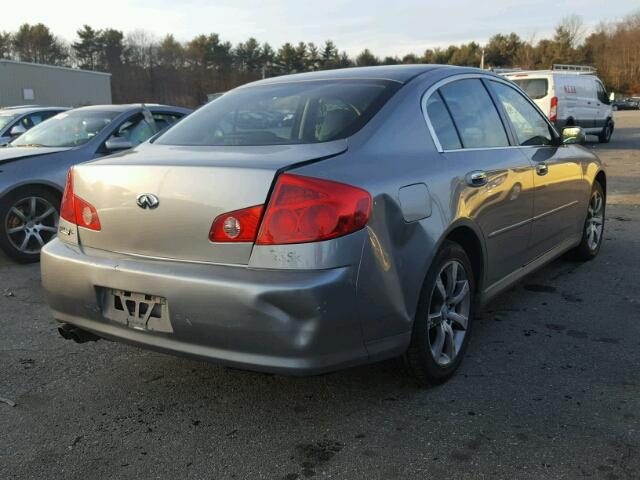 JNKCV51F55M312652 - 2005 INFINITI G35 GRAY photo 4