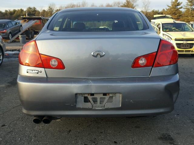 JNKCV51F55M312652 - 2005 INFINITI G35 GRAY photo 9