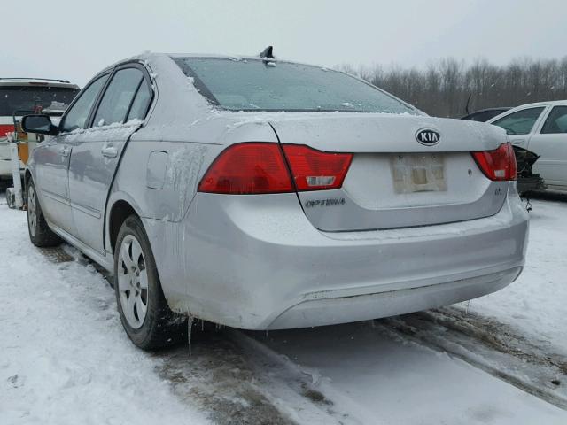 KNAGE228495290867 - 2009 KIA OPTIMA LX SILVER photo 3