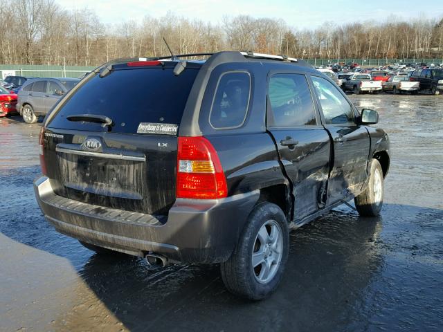 KNDJF724787517083 - 2008 KIA SPORTAGE L BLACK photo 4