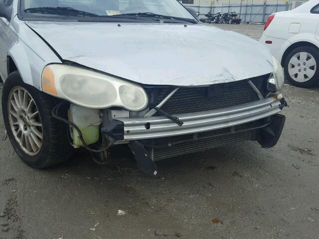 1C3EL46X85N650475 - 2005 CHRYSLER SEBRING SILVER photo 9