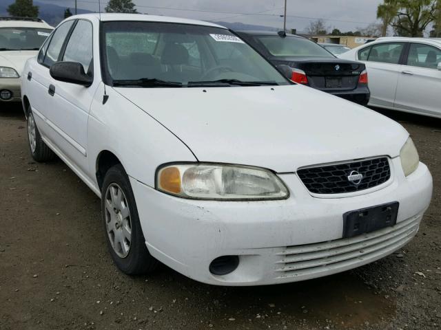 3N1CB51D12L614795 - 2002 NISSAN SENTRA XE WHITE photo 1