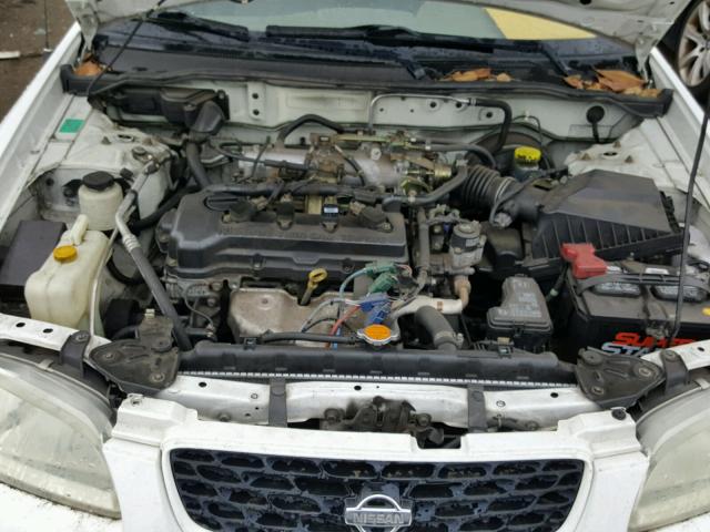 3N1CB51D12L614795 - 2002 NISSAN SENTRA XE WHITE photo 7