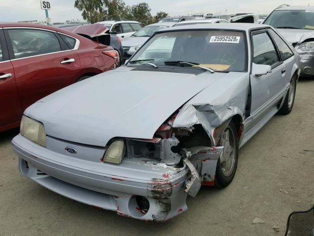 1FABP42E6JF155399 - 1988 FORD MUSTANG GT SILVER photo 2