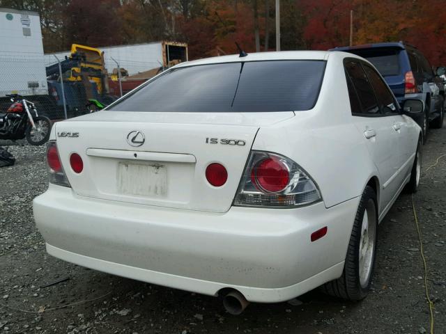 JTHBD192620057540 - 2002 LEXUS IS 300 WHITE photo 4