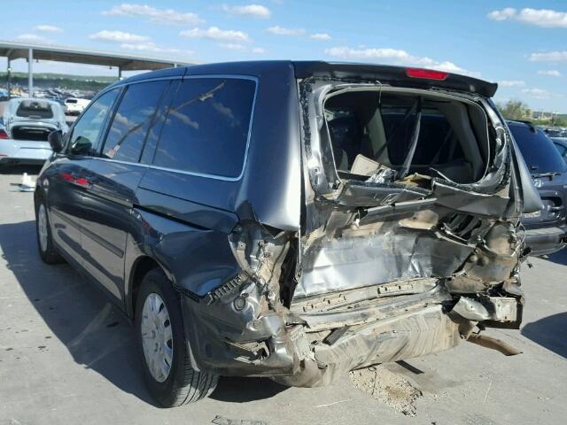 5FNRL38288B098195 - 2008 HONDA ODYSSEY LX GRAY photo 3