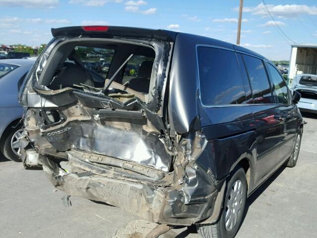 5FNRL38288B098195 - 2008 HONDA ODYSSEY LX GRAY photo 4