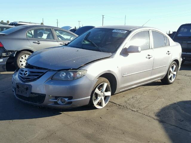 JM1BK324561498803 - 2006 MAZDA 3 S GRAY photo 2