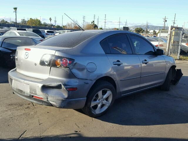 JM1BK324561498803 - 2006 MAZDA 3 S GRAY photo 4