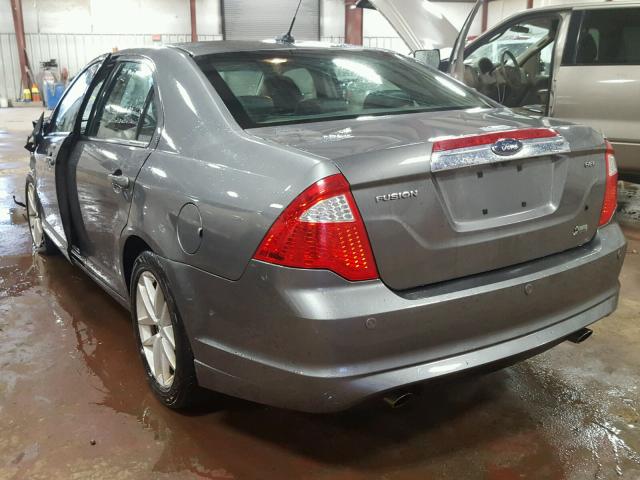 3FAHP0JG4AR238600 - 2010 FORD FUSION SEL GRAY photo 3