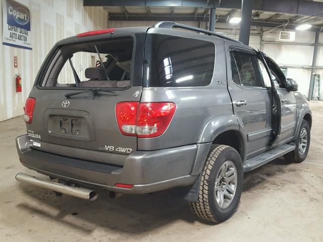 5TDBT44A07S291908 - 2007 TOYOTA SEQUOIA SR GRAY photo 4