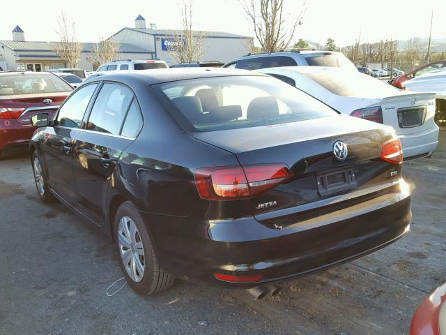 3VW2B7AJ3HM319448 - 2017 VOLKSWAGEN JETTA S 黑色 照片 3