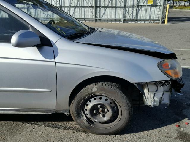 KNAFE222595664765 - 2009 KIA SPECTRA EX SILVER photo 10