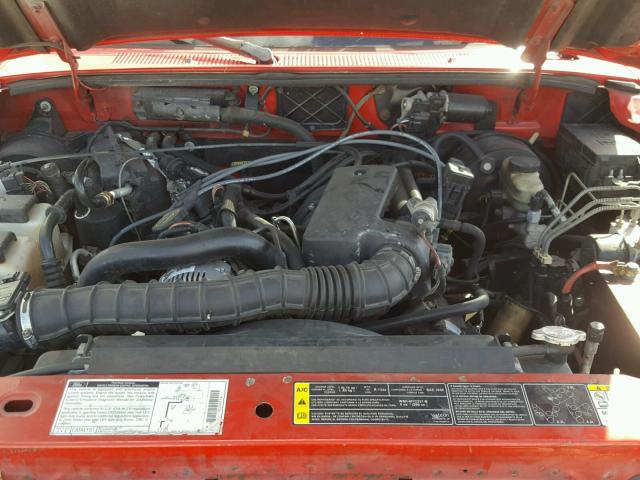 1FTYR44U32TA53032 - 2002 FORD RANGER SUP RED photo 7