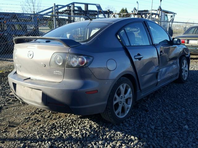 JM1BK323271735112 - 2007 MAZDA 3 S GRAY photo 4