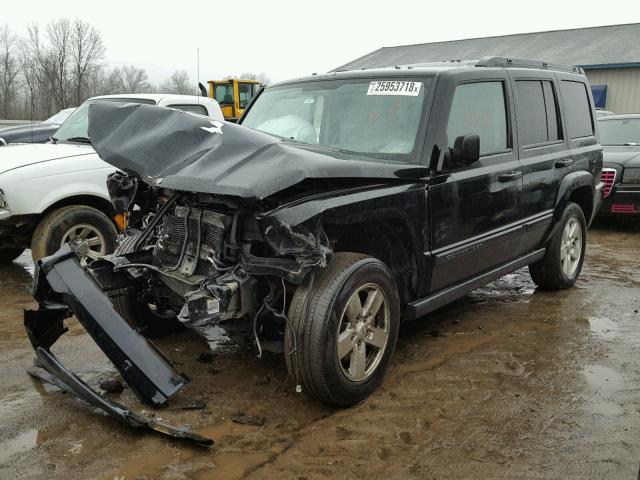 1J8HH48K56C281978 - 2006 JEEP COMMANDER შავი ფოტო 2