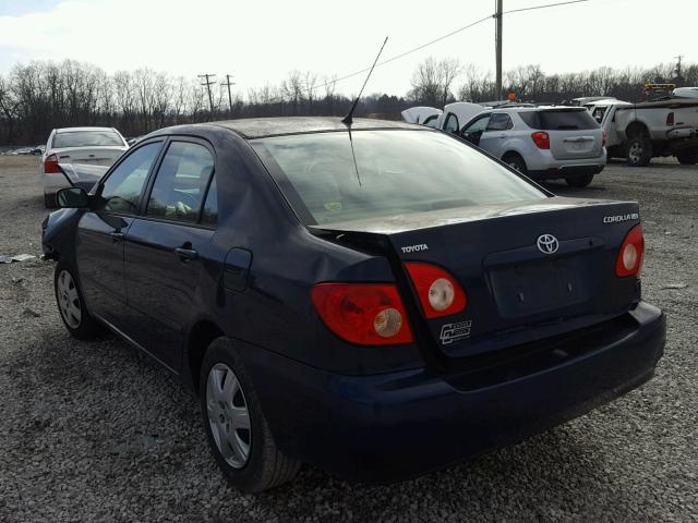 2T1BR30E56C642286 - 2006 TOYOTA COROLLA CE BLUE photo 3