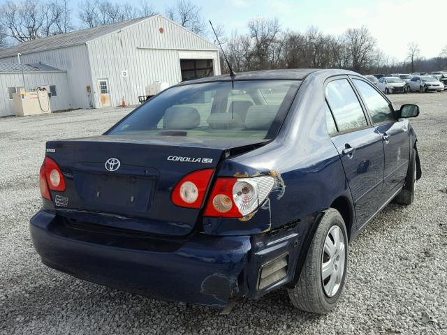 2T1BR30E56C642286 - 2006 TOYOTA COROLLA CE BLUE photo 4