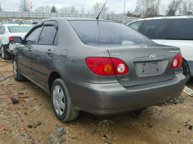 1NXBR32E43Z014596 - 2003 TOYOTA COROLLA CE GRAY photo 3